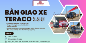 Bàn giao xe Tera180 tại Teraco Bình Thuận